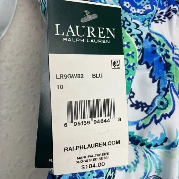 NWT Lauren Ralph Lauren Two-Piece Swimsuit Sizes 8 or 10